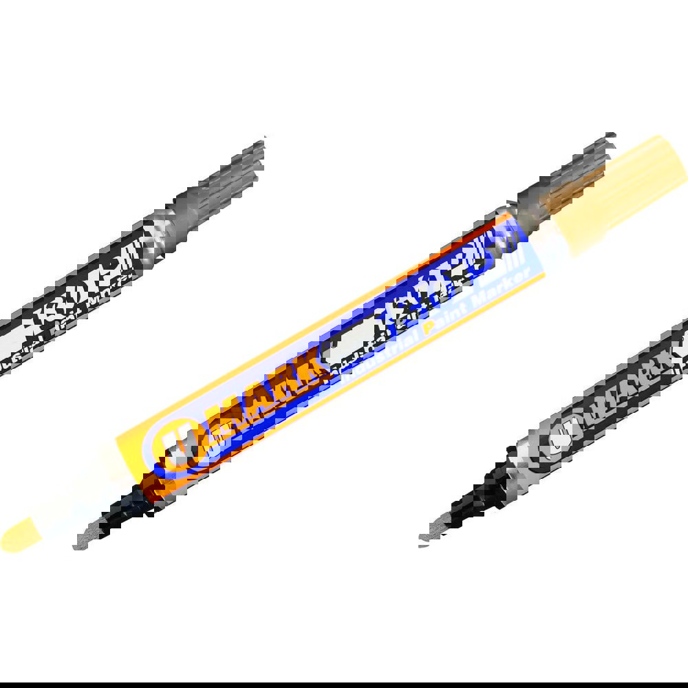 Markers & Paintsticks; Marker Type: Liquid Paint Marker; Tip Shape: Bullet; Chisel; Color: Metallic Gold; Ink Type: Oil Base; Tip Type: Reversible; Bullet; Chisel; For Use On: Dry or Damp Wood; Tape; Glass; Rusty and Oily Metal; Wax Cartons; Ceramic; Tile